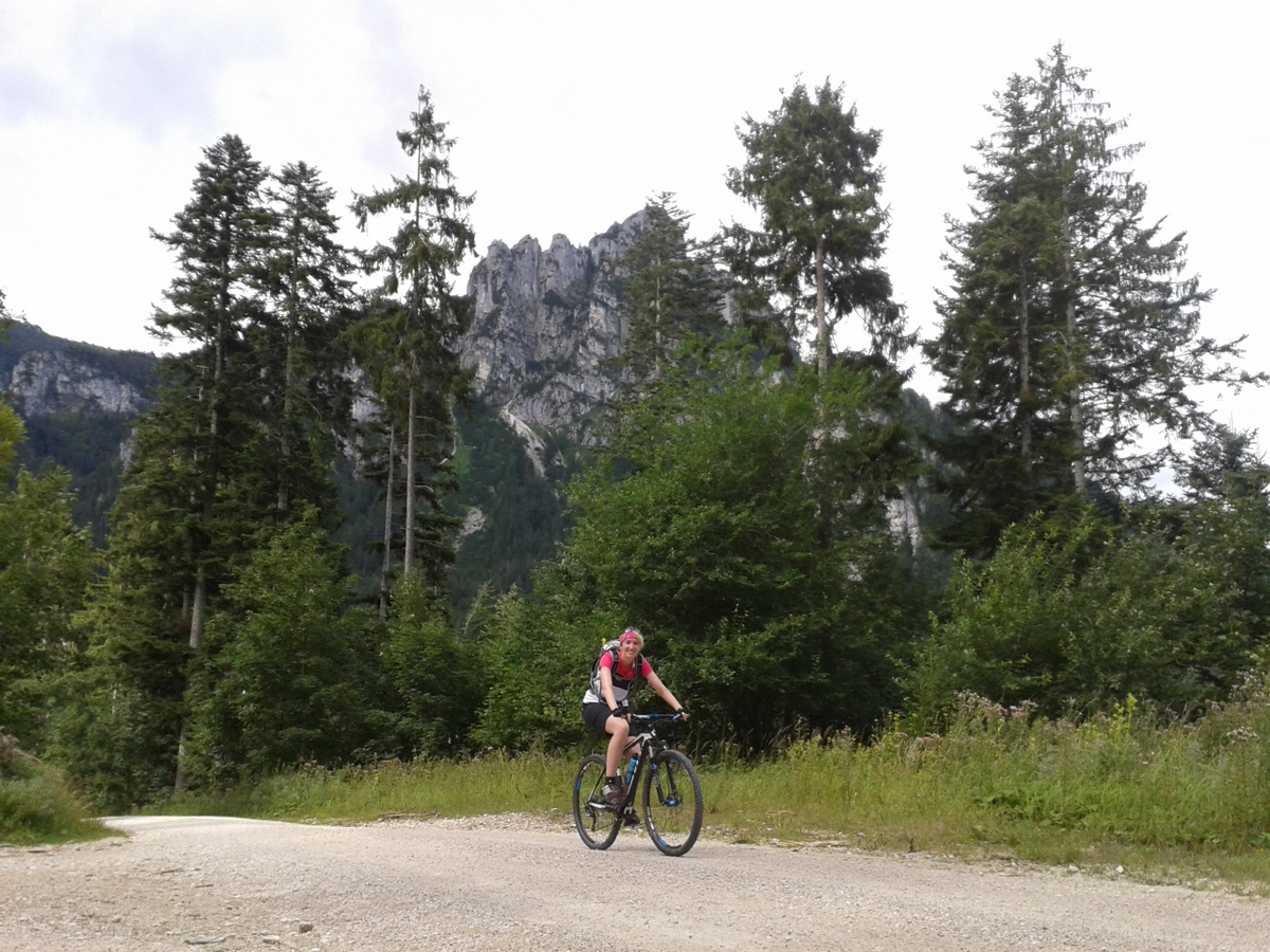 Ferienwohnung Jagdhäusl Radfahrerin